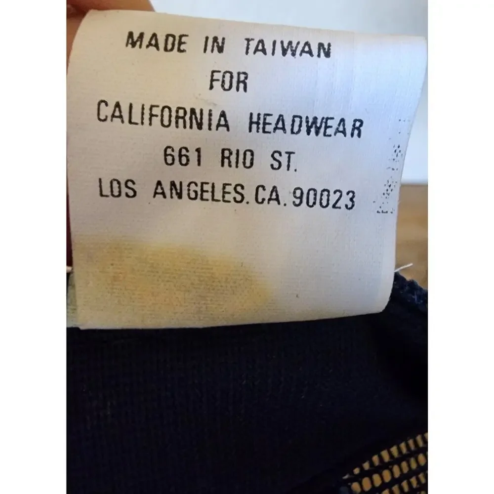 Calhead Trucker Hat Style 76 Mellen Centennial 1986 Adult Snapback Blue